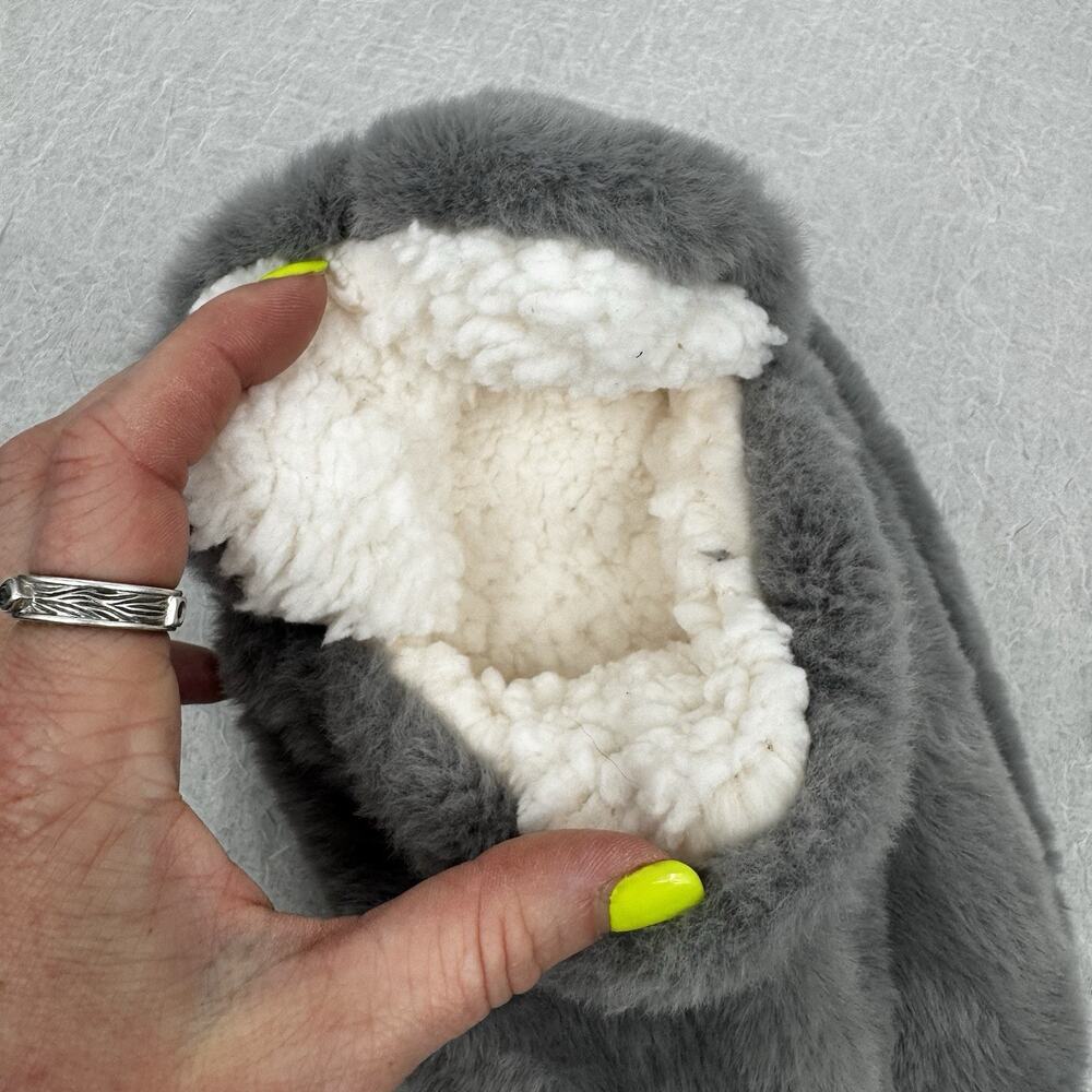 Northeast Outfitters Cozy Cabin Women's Fur Booties S/M Grey - Picture 3 of 6